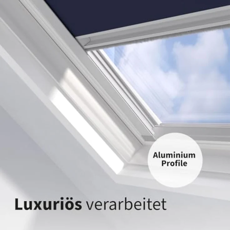 Dachfensterrollo SK08 Velux Passend, Verdunkelnd, Grau, Cocoon Home, verschraubt – Bild 7