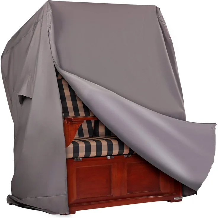 Premium Schutzhülle grau L 130 x 160 x 100 cm - Strandkorb Hanse