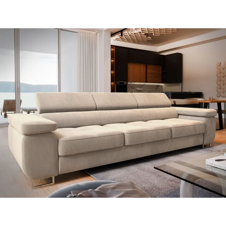Masseno Sofa MOSINE mit Schlaffunktion, Schlafsofa, Wohnzimmersofa, Couch, Soffa