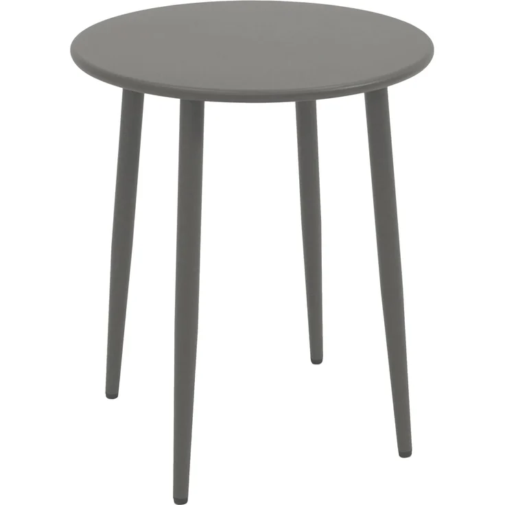DEGAMO DENVER Beistelltisch, Stahl, grau, 60cm rund – Bild 1