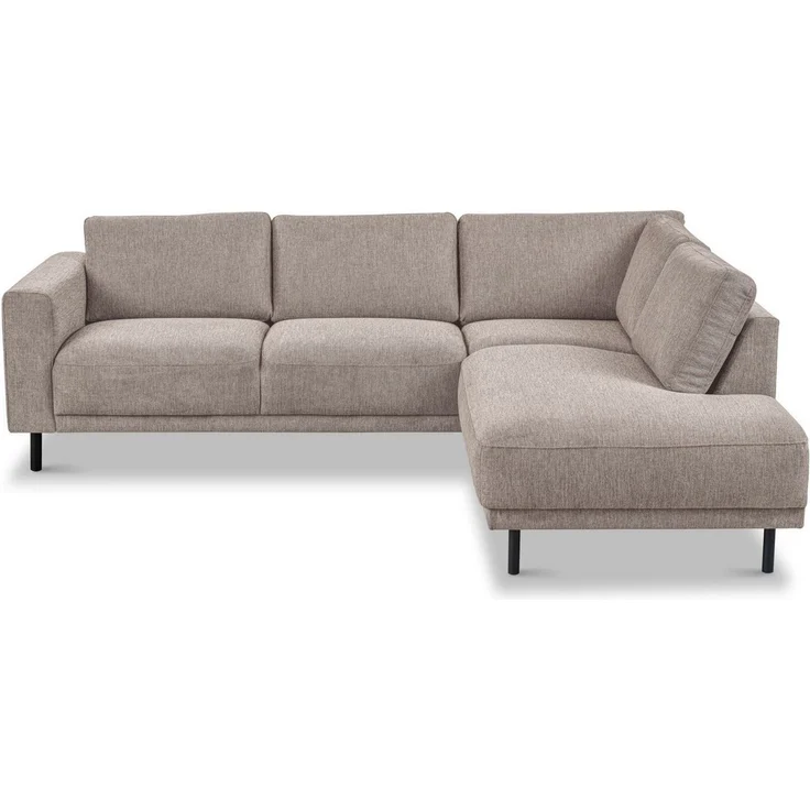 Home affaire Ecksofa Sveeva, L-Form, B. 240 cm, schwarze Metallfüße, langlebiger Webstoff, mit Wellenunterfederung, viele Farben – Bild 1