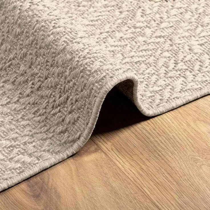vidaXL Teppich ZIZUR Creme 200x290 cm Jute-Optik Indoor und Outdoor 4010381 – Bild 6