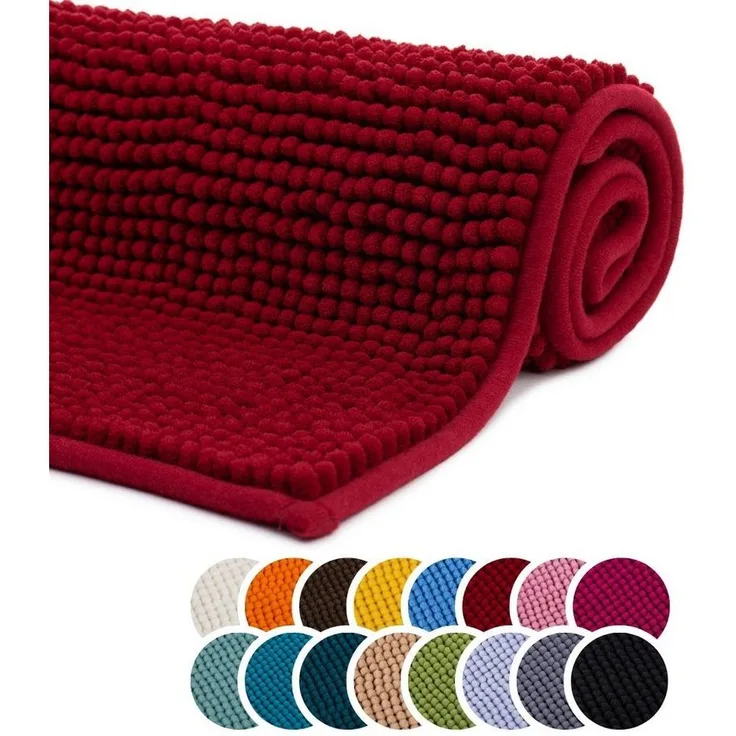 liebling Badematte Badteppich, Fußbodenheizung geeignet, in 3 Größen, Polyester, rechteckig, Antirutsch-Beschichtung, starke Saugfähigkeit, Öko-Tex zertifiziert