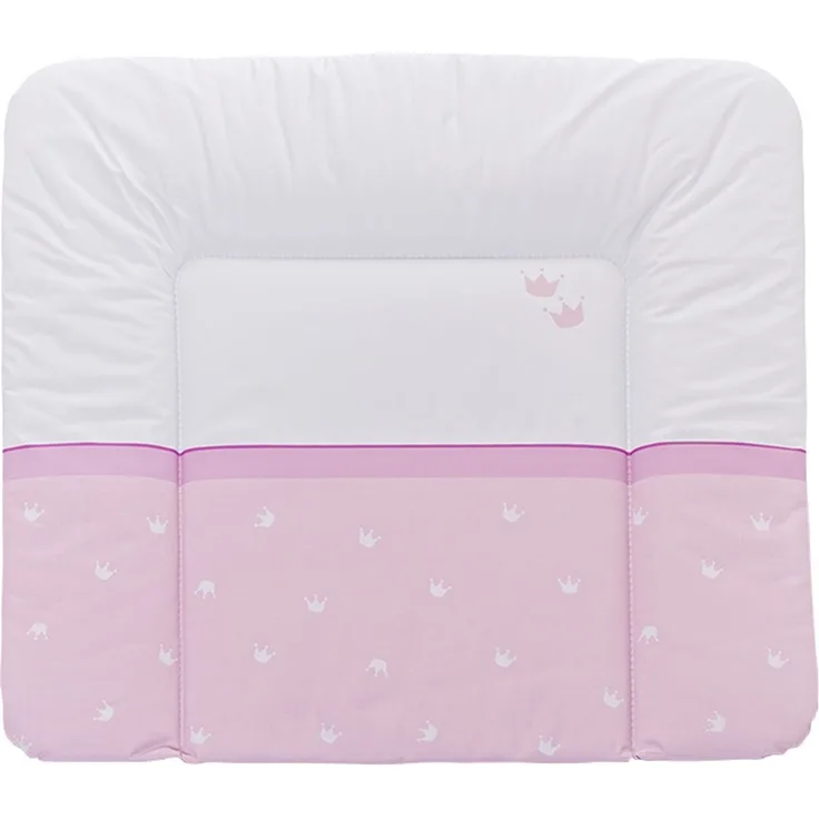 Träumeland Wickelauflage rosa/weiß, Krone