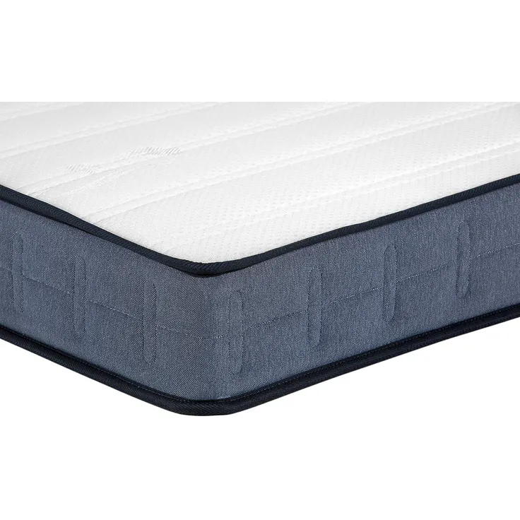 Vente-unique - DAYNI Set aus Matratze und Bettgestell Stoff Weiß - B 140 cm x H 19 cm31 cm x L 190 cm – Bild 3