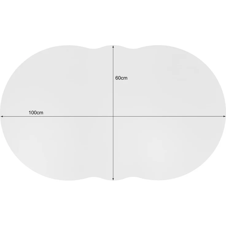 Couchtisch Wolkenform mit Schublade & Ablagefach in Weiß - 100x60x40,5 cm – Bild 7