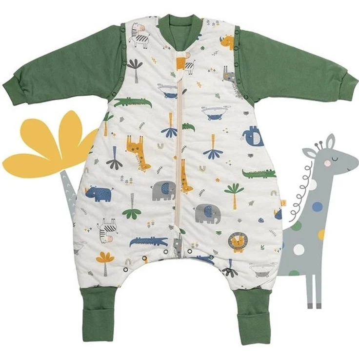 Schlummersack Kinderschlafsack, Schlafsack mit Füßen und umklappbaren Bündchen, 1.0 Tog OEKO-TEX – Bild 4