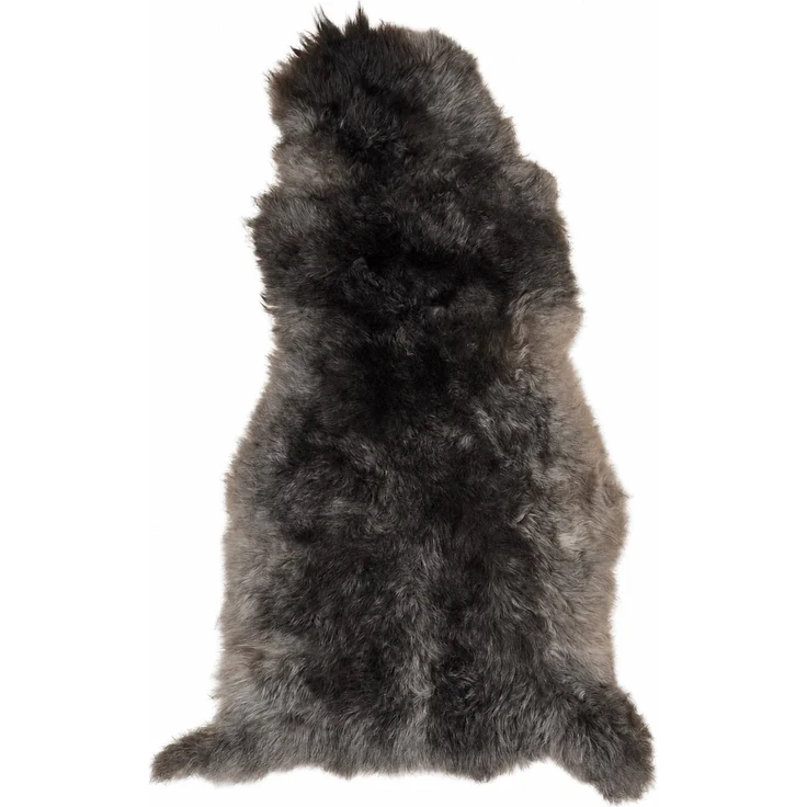 Provellus Schaffell Echt, Anthrazit-Dunkelgrau, ca 95 cm, Weichflor, Öko gegerbt, Unikat 166-060, ca 95 cm, Dunkelgrau / Grau / Anthrazit, ca 95 cm – Bild 1