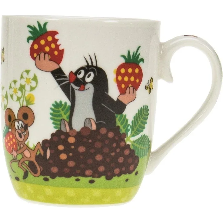Trötsch Verlag Tasse Der kleine Maulwurf - Kindertasse Erdbeere