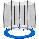 Arebos Trampolinnetz + Randabdeckung 244, 305, 366, 396, 430, 460 und 490 cm (Set, Randabdeckung + Netz 244 cm), 244 cm