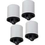 VCM Hifi-Möbel Rolio 14270 Weiß H. 8 x B. 5 x T. 5 cm