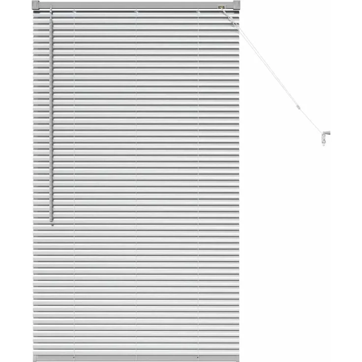 vidaXL Venezianische Jalousie Silber 130 x 70 cm 25 mm Aluminium 42005891 – Bild 2