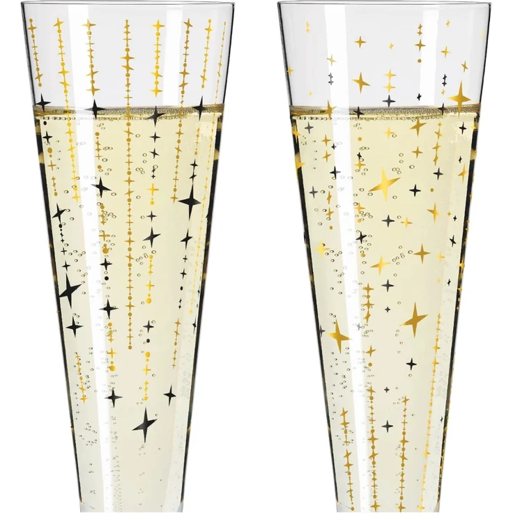 Ritzenhoff 6031008 Champagnerglas-Set H24 GOLDNACHT Sonja Eikler 2024 – Bild 3