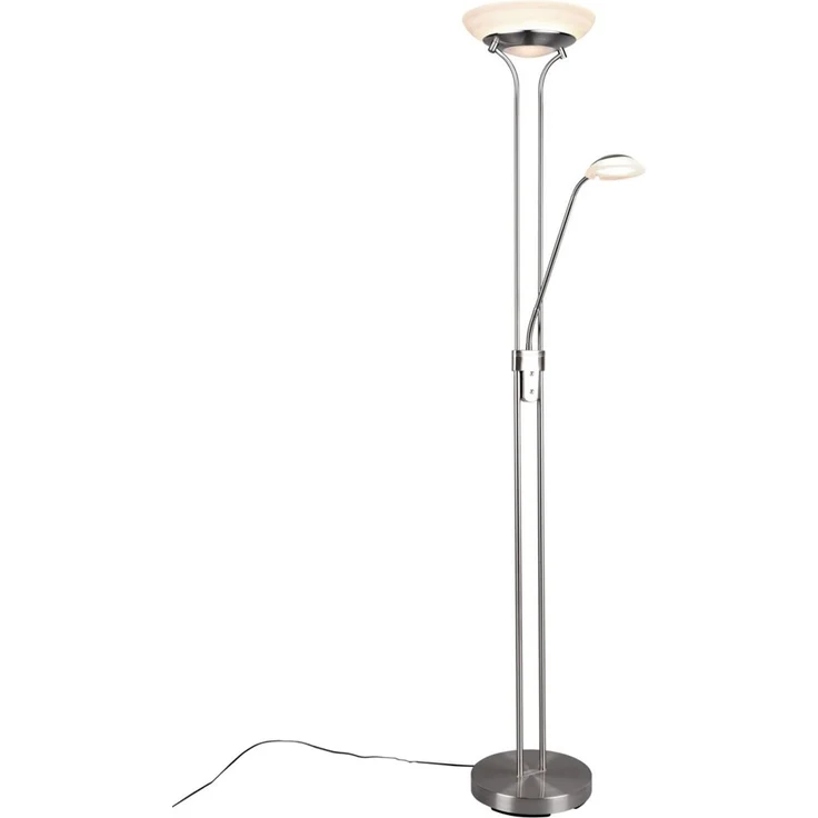 Novel 'ORSON' LED-Stehleuchte, Metall nickel, 32.5 x 180 cm, dimmbar mit Sensordimmer – Bild 1