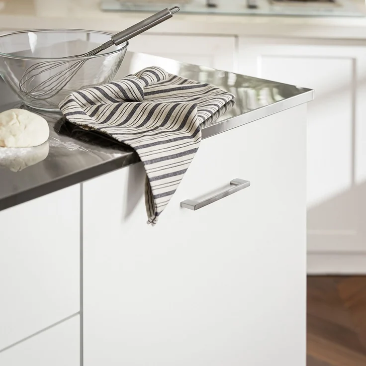 SoBuy FKW117-W Kücheninsel, MDF, Lackiert, Weiß, 120 x 90 x 56 cm – Bild 5