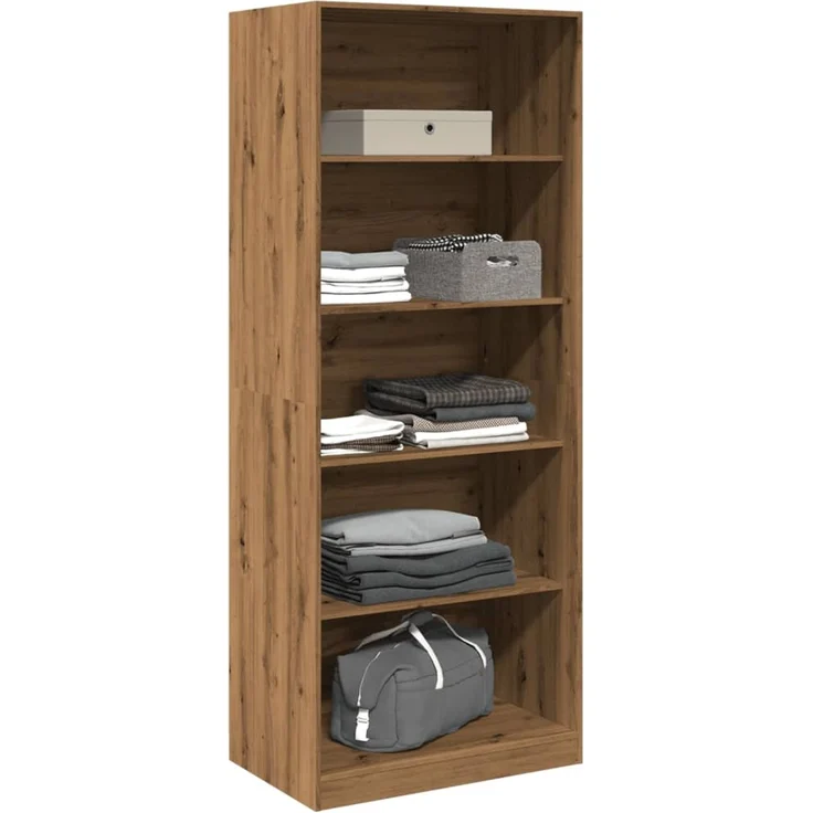 vidaXL Kleiderschrank Artisan-Eiche 80x50x200 cm Holzwerkstoff 3307728 – Bild 3