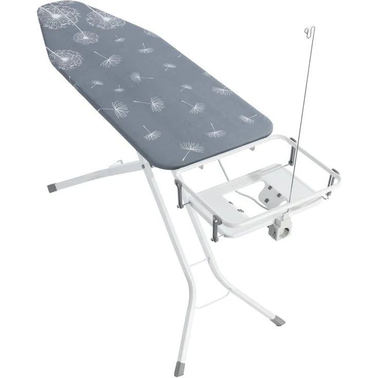 WENKO Bügeltisch Professional - extra breit, geeignet für Dampfbügelstationen, absenkbare Ablage, pulverbeschichtetes Metall, 130 x 99 x 48 cm – Bild 11