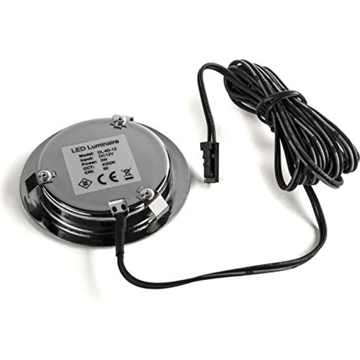 SO-TECH® LED Unterbauleuchte LED Möbeleinbauleuchte GIULIA 3W / 12V, warmweiß / neutralweiß / kaltweiß miniAMP – Bild 6