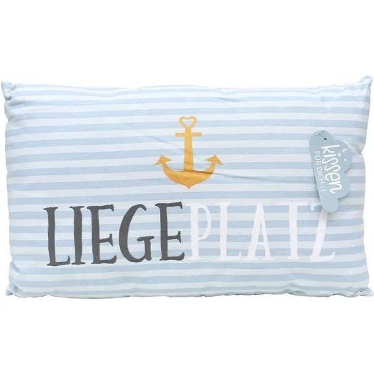 Dekohelden24 Dekokissen Meer Kissen mit Bezug aus 100% Baumwolle, L / B / H: 40 x 13 x 23 cm. – Bild 3