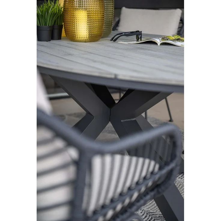 Gardissimo ARMATI Nonwood Alu-Gartentisch Gartenmöbel 180x115cm (oval) – Bild 3
