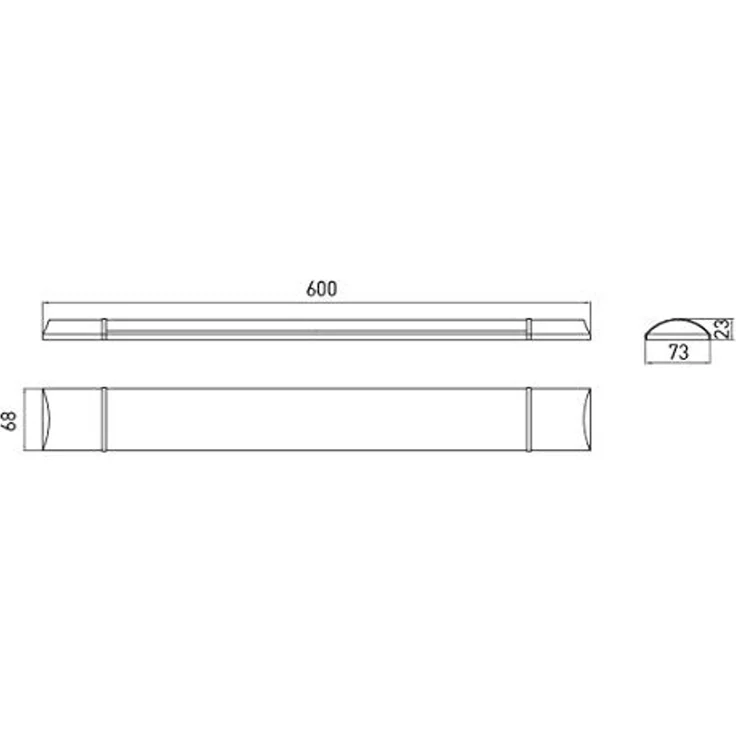 GTV Aspen LED-Leuchte 20W 1800 lm 4000K weiß LD-OLL20W-NB – Bild 2