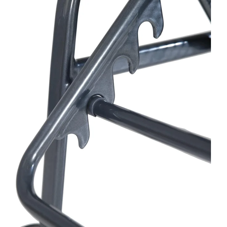 greemotion Rollliege Toulouse, aus Stahl im Streckmetall-Design, ca. 190 x 56 x 70 cm, Eisengrau – Bild 4