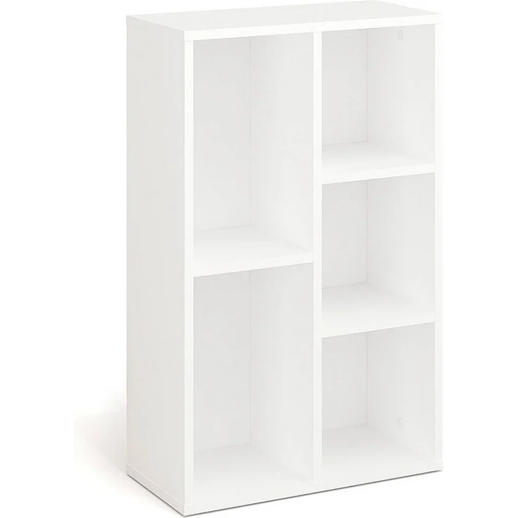 KOMTO Bücherregal Sola Weiß Bücherschrank Regal Schmal mit 5, 7, Fächern für Wohnzimmer, 5-tlg, Kinderzimmer, Schlafzimmer, Book Shelf 50B x 24T x 106H cm – Bild 2