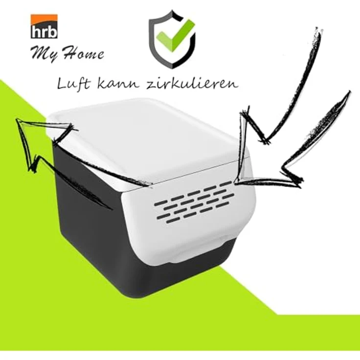 hrb Auffangbehälter Aufbewahrungsbox mit Deckel - Kartoffelbox - Aufbewahrungsbox, (1-tlg) – Bild 5