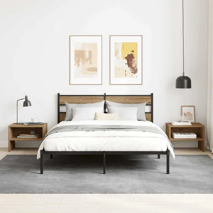 vidaXL Nachttisch Artisan-Eiche 40 x 40 x 30 cm Holzwerkstoff 875005