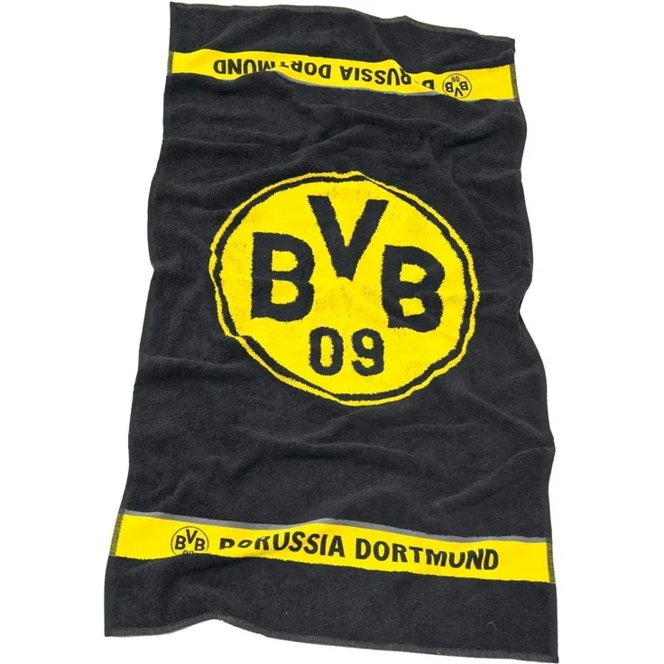 BVB Handtuch BVB-Handtuch Emblem 50x100 cm, Baumwolle (Packung, 1-St)
