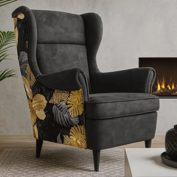 Beautysofa Ohrensessel Havana im skandinavischen Stil (hoher Rückenlehne & modernem Design), 4 trendige Farben zur Auswahl – Bild 3