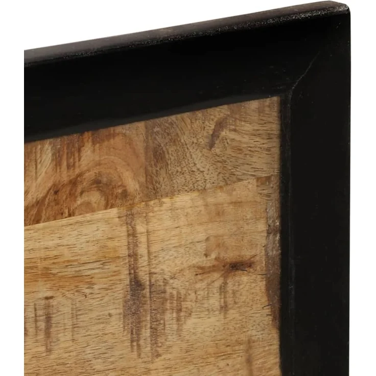 Spiegel, Wandspiegel mit Ablagen 80x8x55 cm Glas und Massivholz Mango – Bild 4