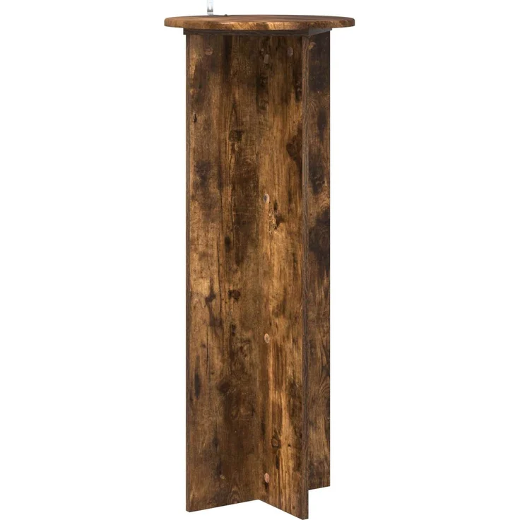 vidaXL Pflanzenständer 2 stk. Räuchereiche Ø40 x 100 cm Holzwerkstoff 899695 – Bild 5