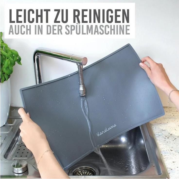 KaraLuna Futternapf Napfunterlage aus Silikon I Futtermatte Hundenapf Unterlage Katzennapf, Silikon-Napfunterlage – Bild 4