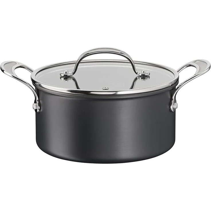 Tefal H9124644 Kochtopf, 24 cm, Jamie Oliver, harteloxiert, Aluminium, Schwarz – Bild 1
