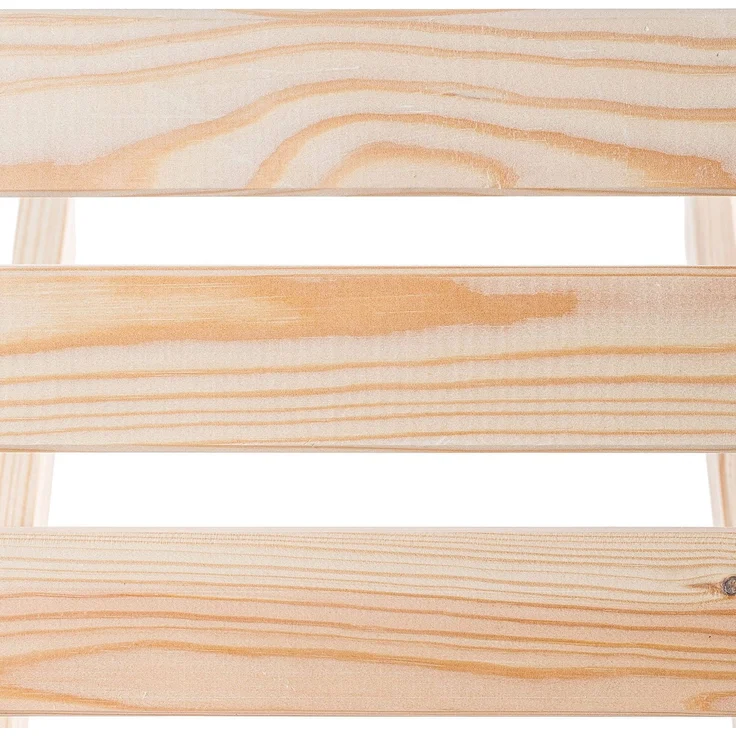 KADAX Set aus natürlichem Couchtisch für Liegestühle + 2 Liegestühlen aus Holz, Marineblau – Bild 8
