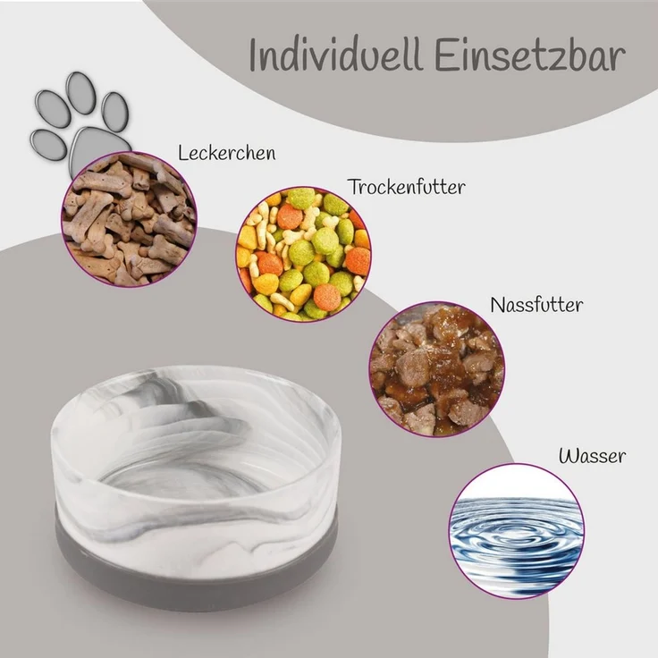 Bestlivings Futternapf Favvity Pet, Keramik, Hundenapf 2er Set 400 ml Napf Futternapf Fressnapf – Bild 3