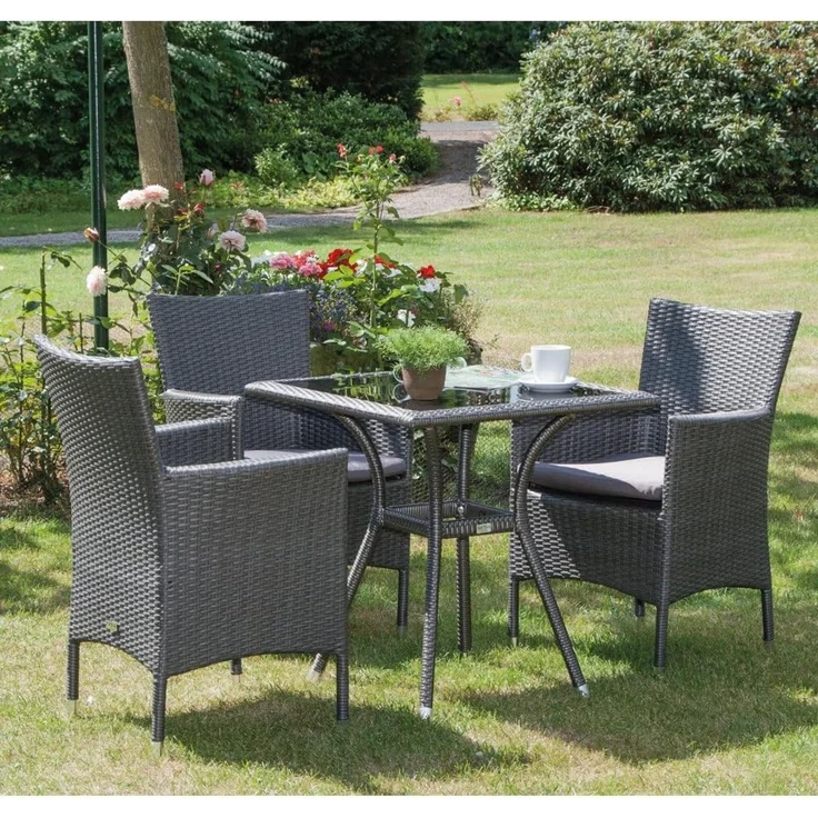 Stella Stapelsessel Gestell Stahl schwarz matt, Fläche Keramik mehrfarbig schwarz – Bild 2