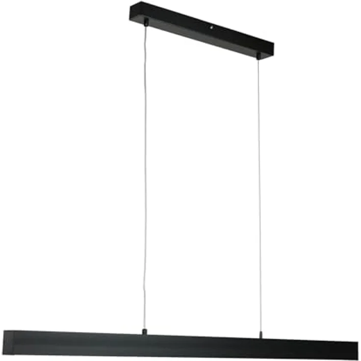 Licht-Erlebnisse Radlin, LED Hängelampe 100 cm lang, Schwarz, dimmbar, 2700 K warmweiß, modern, höhenverstellbar für Esszimmer – Bild 3