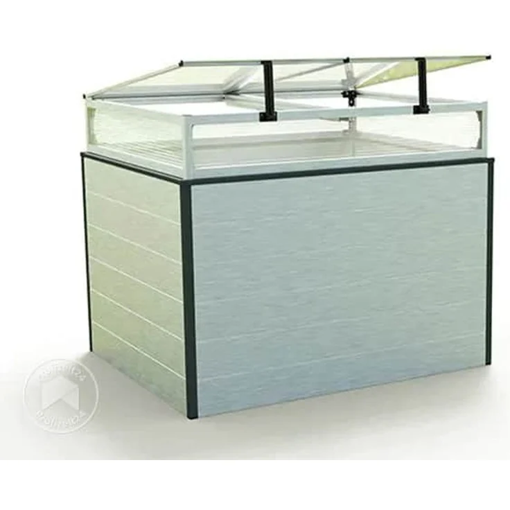 GFP Hochbeet Kräuter-Gemüse-Beet Aluminium CHRISTINA - 119x99x77cm - Aluminium eloxiert – Bild 3