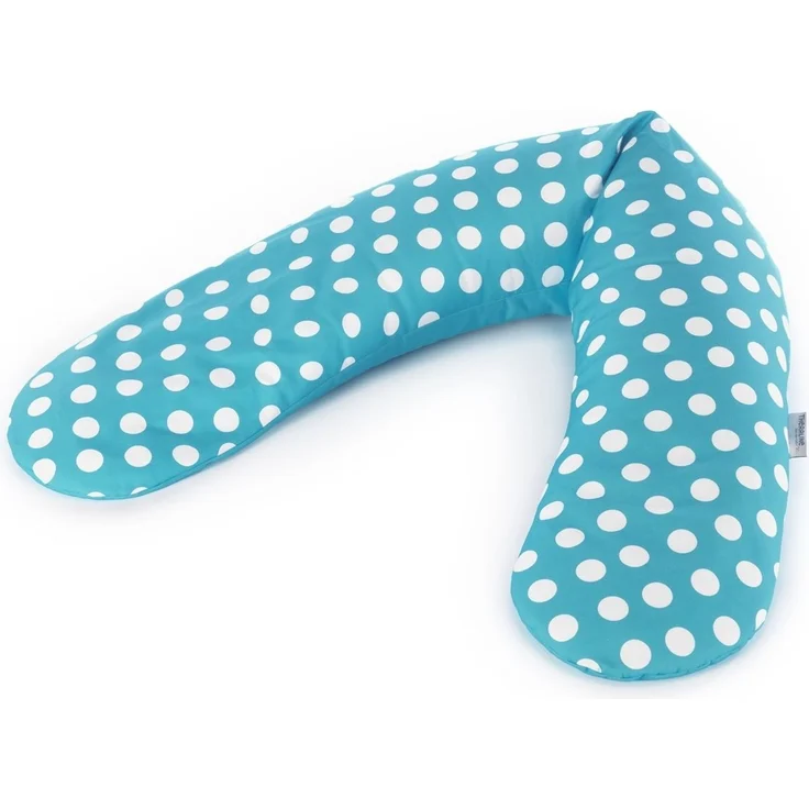 Theraline Stillkissen 190cm inkl. Bezug Indie Dots petrol Mikroperlenfüllung – Bild 1