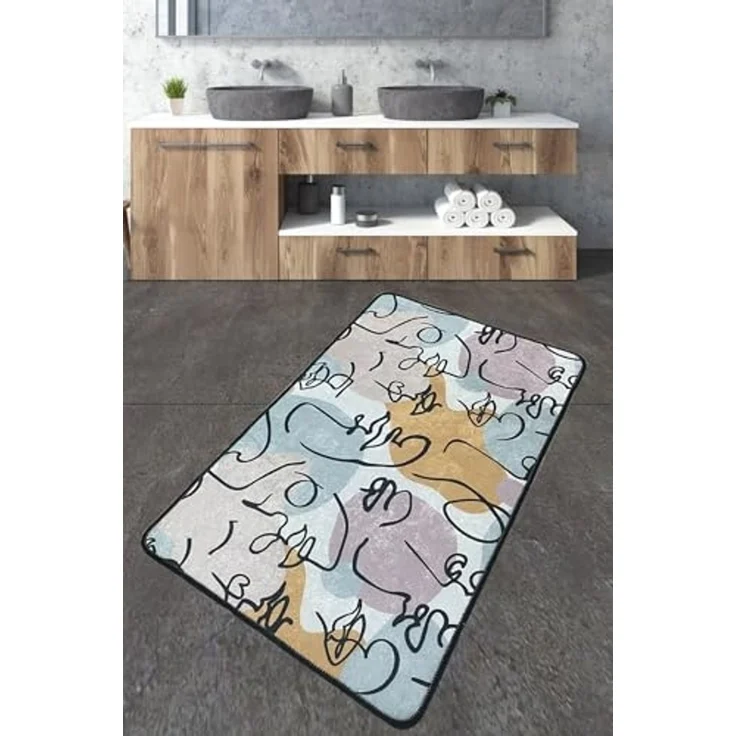 Mijolnir 'Centum - 86' Badematte, Mehrfarbig, 70 x 120 cm