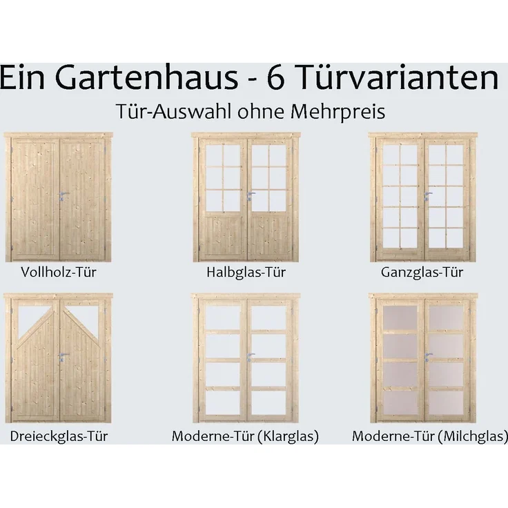 Fjordholz Gartenhaus Modell Max 44 B Grau – Bild 3