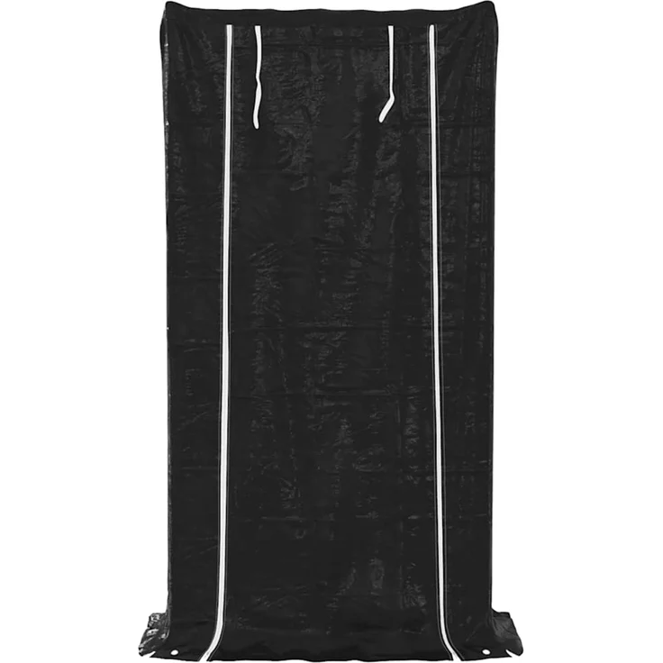 vidaXL Brennholzregal mit Regenschutz 100x40x200 cm Verzinkter Stahl 4104948 – Bild 4