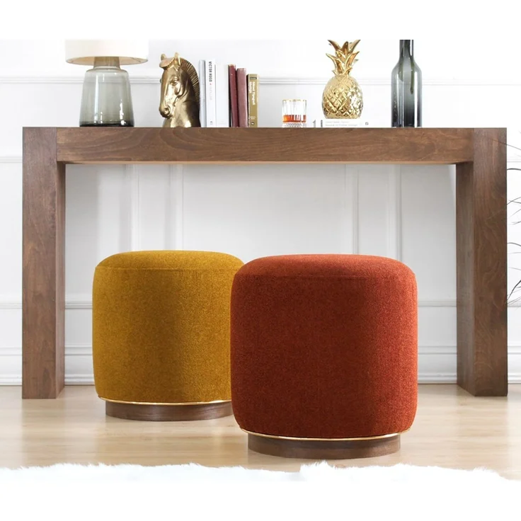 Hanah Home 'Zeone - Tile Red' Pouffe, Fliesenrot, 42 x 43 x 42 cm – Bild 4