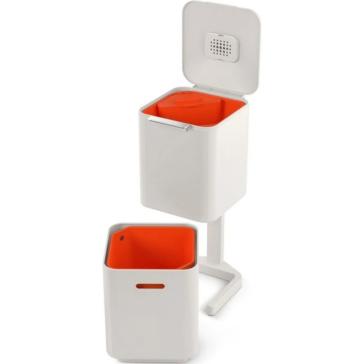 Joseph Joseph Mülleimer Totem 40 L Steingrau – Bild 1