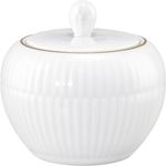 Seltmann Weiden Amina Zuckerdose 290 ml Weiß mit Goldrand