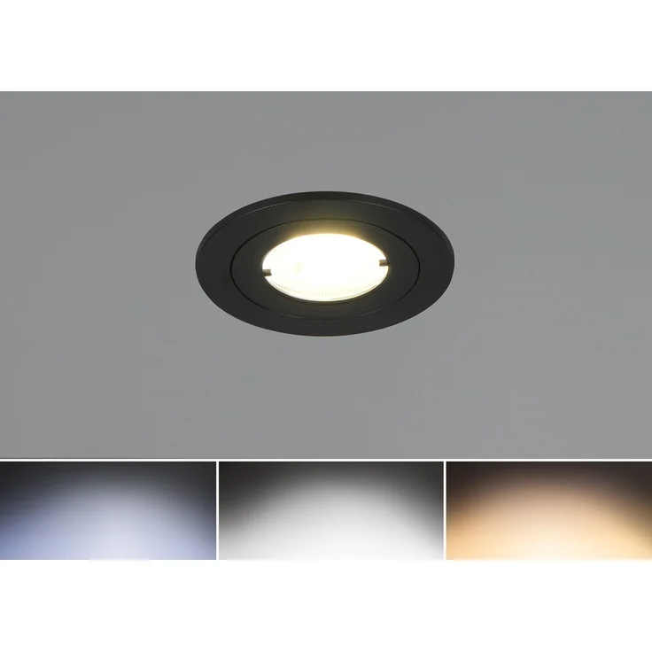 Flacher LED Einbaustrahler 230V dimmbar 3er Set Badezimmer geeignet 4000K Ø 8cm – Bild 4
