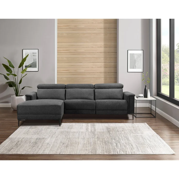 Places of Style Ecksofa Lund, L-Form, 261cm, mit man. o. elektr. Relaxfunktion und USB/ Kopfteilverstellg – Bild 5