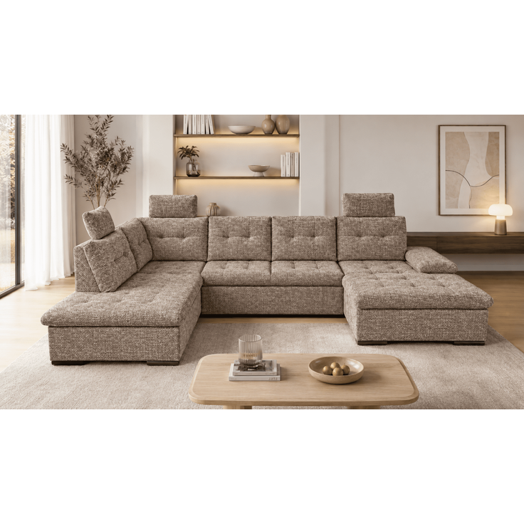 Wohnlandschaft Ronda Ed Exciting Design mit Schlaffunktion
